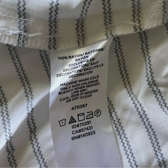 Loft Ruffle Striped Tank Blouse - Picture 4 of 4